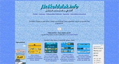 Desktop Screenshot of jatekoldalak.info