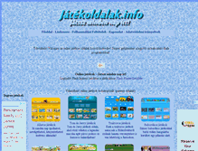 Tablet Screenshot of jatekoldalak.info
