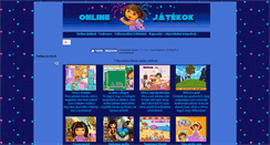 Desktop Screenshot of online.jatekoldalak.com