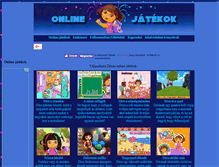 Tablet Screenshot of online.jatekoldalak.com